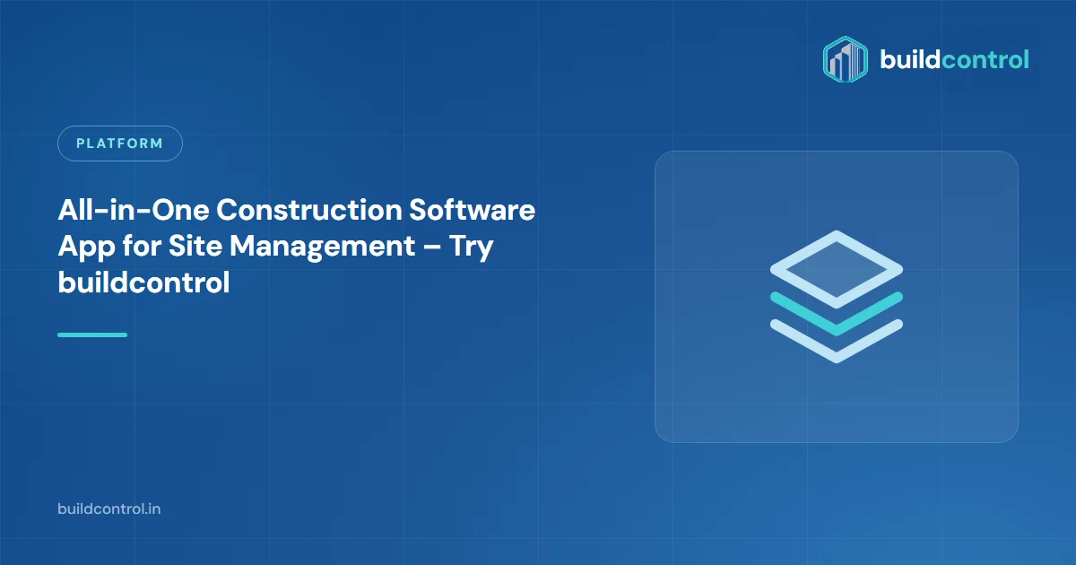 All-in-One Construction Software App for Site Management – Try buildcontrol